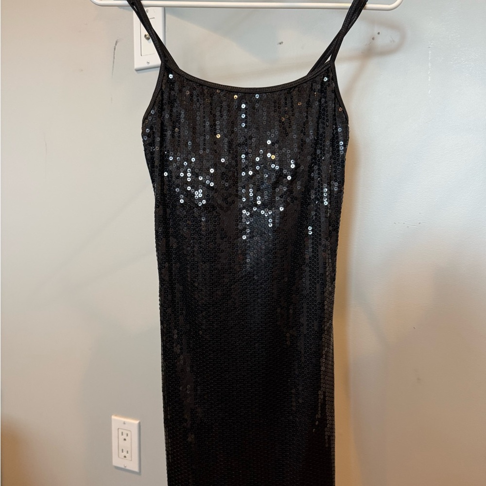 Playboy Bunny Black Sequin Dress